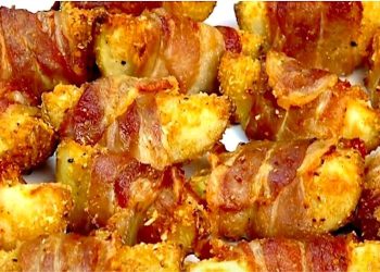 Eingewickelte Kartoffeln mit Speck: die originelle und leckere Mahlzeit