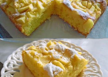 Apfelkuchen vom Blech, der im Mund zergeht