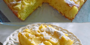 Apfelkuchen vom Blech, der im Mund zergeht