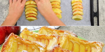 Ein leckeres Apfeldessert mit nur 3 Zutaten fertig! Diese Methode ist genial – Umgedrehtes Dessert: der einfache Snack, den jeder lieben wird