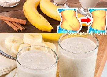Cremiger Eiweißshake mit Banane zum Abnehmen