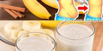 Cremiger Eiweißshake mit Banane zum Abnehmen