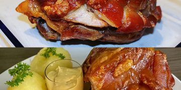 Knusprig gebratene Schweinshaxen