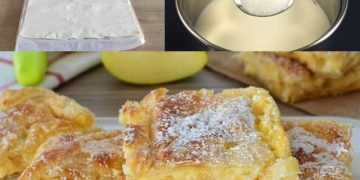 Apfelpudding Schnitten die wirklich immer gelingen