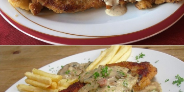 Klassisches Jägerschnitzel