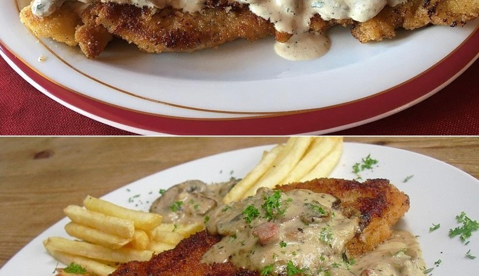 Klassisches Jägerschnitzel