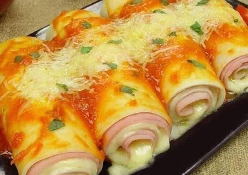 Sehr appetitliche Lasagnerolle