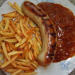 Bratwurst mit Zwiebelsauce