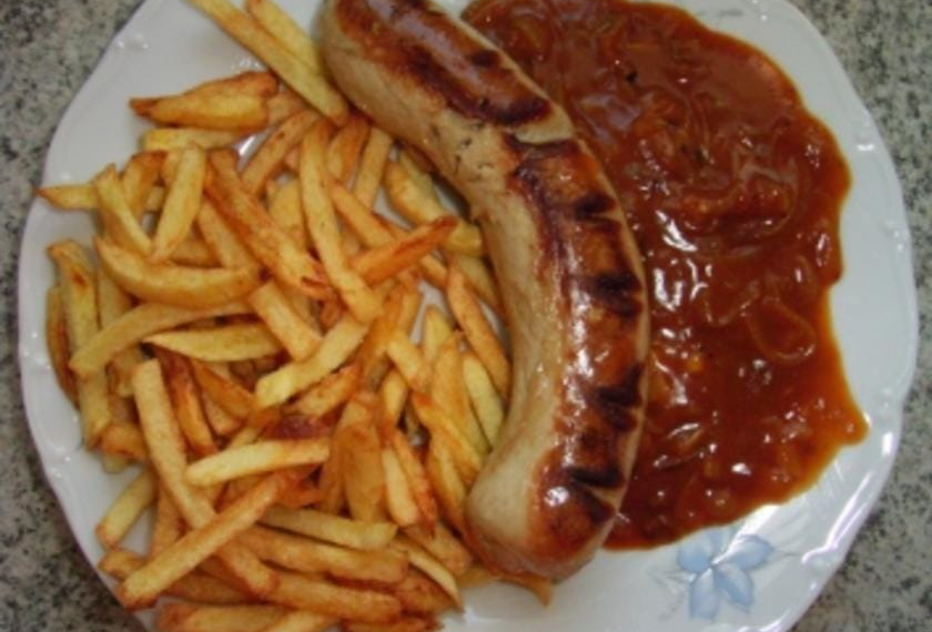 Bratwurst mit Zwiebelsauce – Alte Oma Rezepte