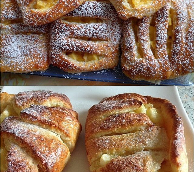 Apfeltaschen mit Eierlikor – Apfelfullung!