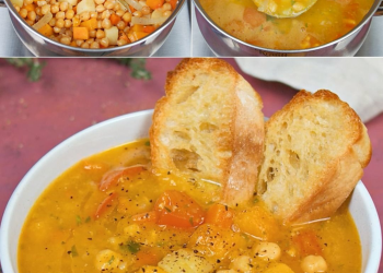 Diese Suppe ist in etwa 30 Minuten fertig, herzhaft, bequem, super cremig und absolut lecker – Kichererbsensuppe: einfach, cremig und einfach zuzubereiten!