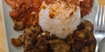 Dönerteller selbst gemacht mit Reis