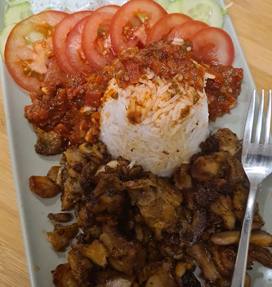 Dönerteller selbst gemacht mit Reis