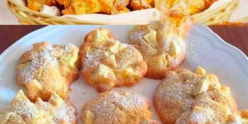 Apfelküchlein mit Zimtzucker, schneller weg als man gucken kann !