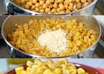 Nudeln mit Kichererbsen: Das Rezept für ein einfaches, cremiges und köstliches Hauptgericht