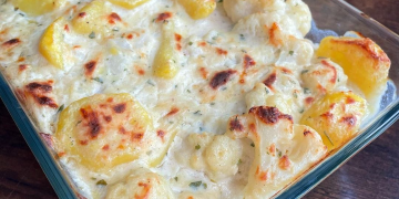 Blumenkohl-Kartoffel-Gratin
