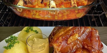 Gebratene Schweinshaxen, superlecker!