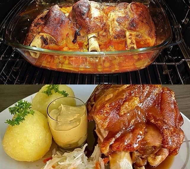 Gebratene Schweinshaxen, superlecker! – Alte Oma Rezepte