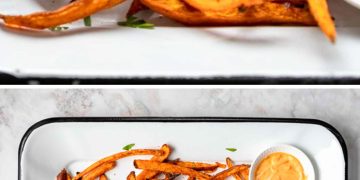 Süßkartoffel Pommes aus dem Ofen