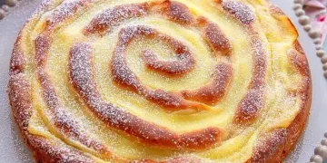 Apfelkuchen mit Vanillepudding,  schmeckt nicht nur bei Oma gut!