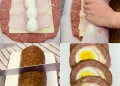 Osterhackbraten: das Rezept für den zweiten Gang mit leckeren und spektakulären gekochten Eiern