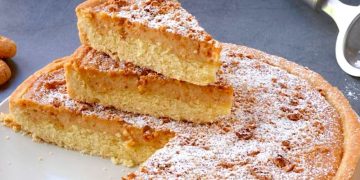 Ricotta-Amaretti-Kuchen: das Rezept für das cremige und duftende Dessert