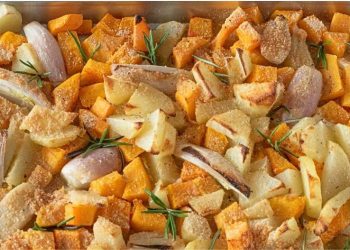 Kürbis-Kartoffel-Gratin: das einfache und unwiderstehlich knusprige BeilagenrezeptZutaten