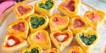 Blätterteigherzen: das Rezept für herzhafte Vorspeisen zum Valentinstag