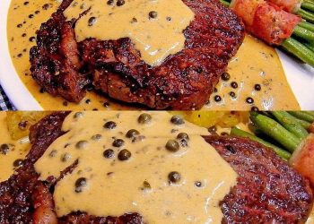  Rinderfilet mit grüner Pfeffersahnesoße