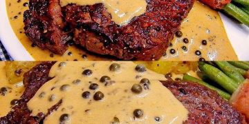  Rinderfilet mit grüner Pfeffersahnesoße