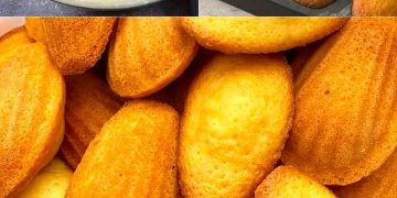 Einfaches Rezept für Madeleine mit Schokoladenstückchen