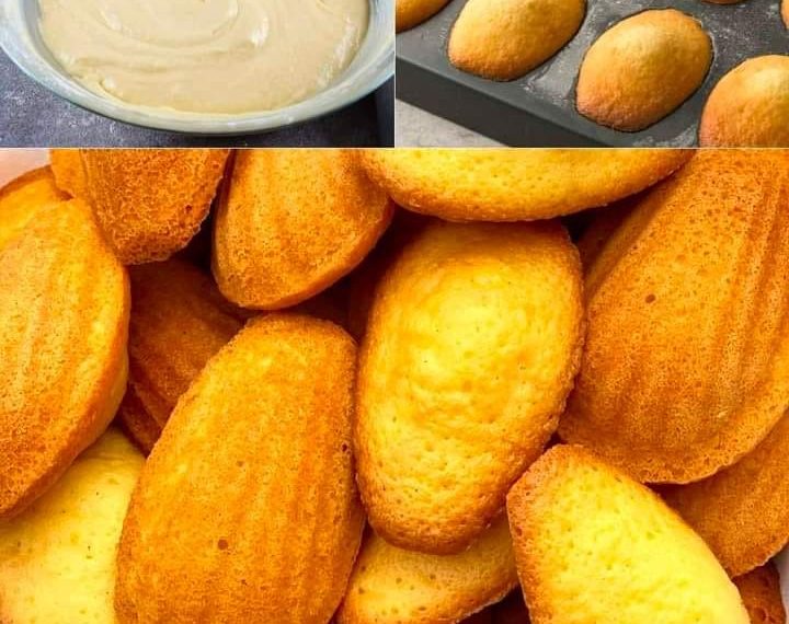 Einfaches Rezept für Madeleine mit Schokoladenstückchen