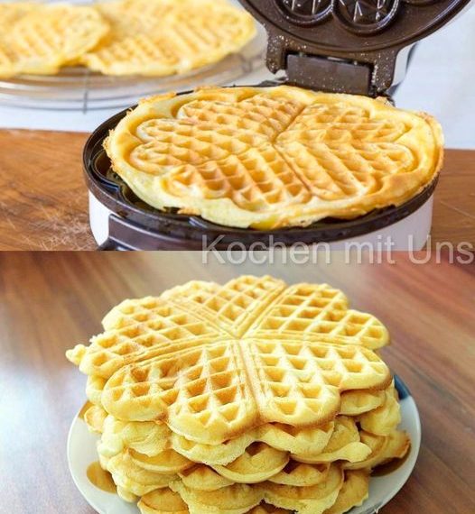 Vanille Joghurt Waffeln in nur 1 Minute zubereitet