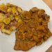 Jägerschnitzel mit Bratkartoffeln