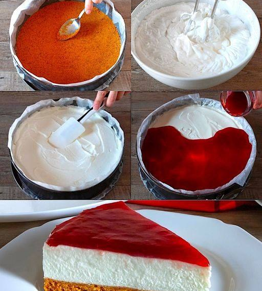 Philadelphiatorte mit Himbeeren, unglaublich lecker