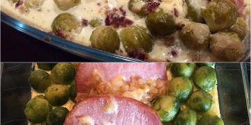 Rosenkohl Kasseler Auflauf