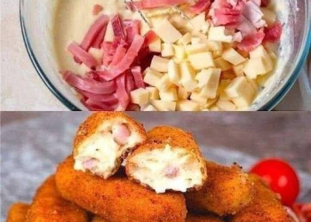 Schinken Käse Krokette, die ich immer essen konnte