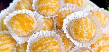 Kokos- und Marmeladenkekse: schön, einfach und so lecker