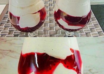 Schlamm Dessert mit Vanillepudding, absolut hammermassig