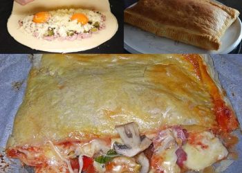 Calzone-mit-Blätterteig, Für jeden Tag Einfaches Ofengericht