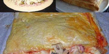 Calzone-mit-Blätterteig, Für jeden Tag Einfaches Ofengericht