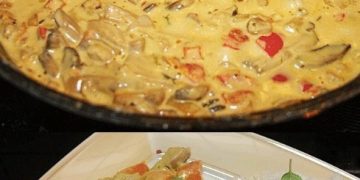 Sahne Käse Geschnetzeltes