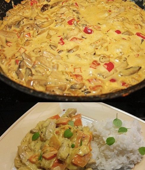 Sahne Käse Geschnetzeltes