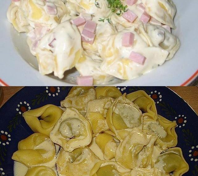 Tortellini mit Käse Sahne Soße – Wirklich ein Traum! 