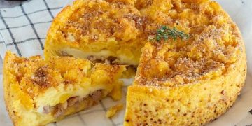 Zerbröselte Kartoffeln: das Rezept für einen schnellen und leckeren Flan
