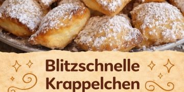 Omis Kräppelchen die ich 2x pro Woche backen, wie vom Weihnachtsmarkt