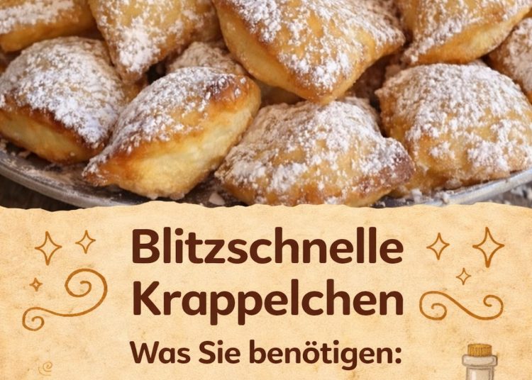 Omis Kräppelchen die ich 2x pro Woche backen, wie vom Weihnachtsmarkt